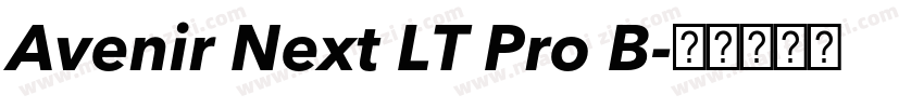 Avenir Next LT Pro B字体转换